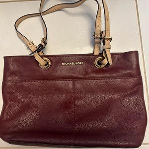 Burgundy Michael Kors bag